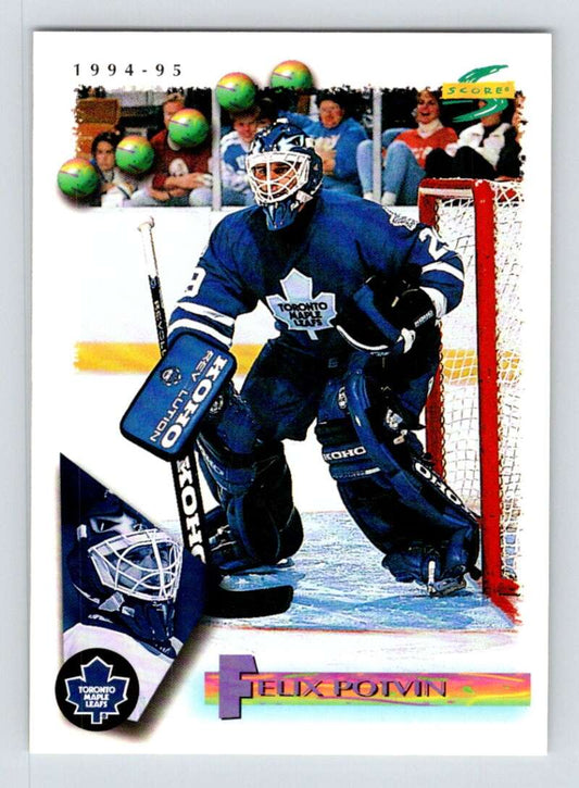 1994-95 Score Hockey #160 Felix Potvin  Toronto Maple Leafs  V90825 Image 1