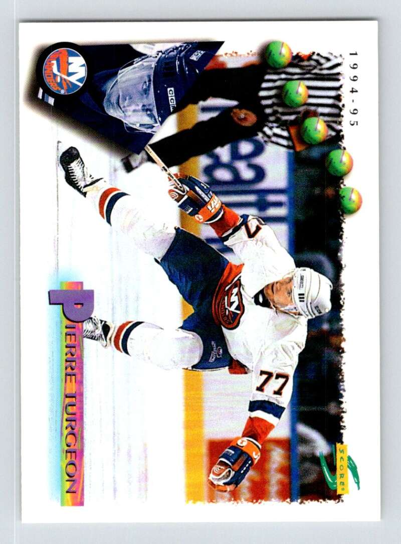 1994-95 Score Hockey #166 Pierre Turgeon New York Islanders V90831 Image 1