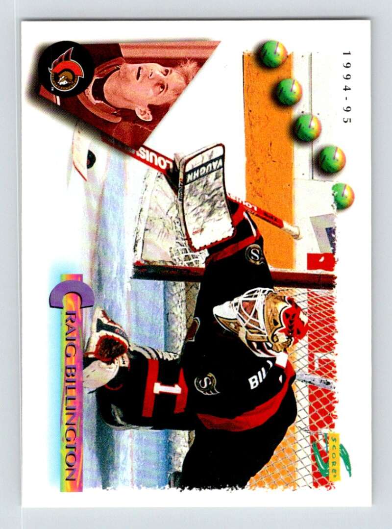 1994-95 Score Hockey #167 Craig Billington Ottawa Senators V90832 Image 1