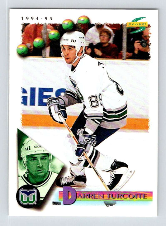 1994-95 Score Hockey #169 Darren Turcotte  Hartford Whalers  V90834 Image 1