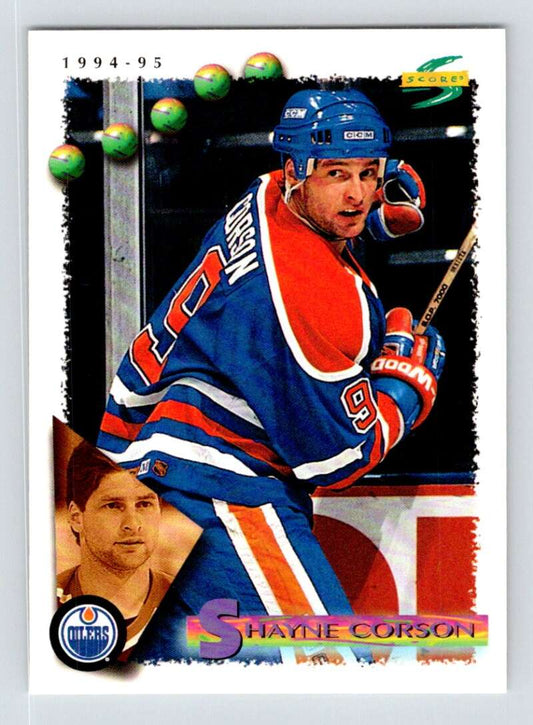 1994-95 Score Hockey #174 Shayne Corson  Edmonton Oilers  V90839 Image 1
