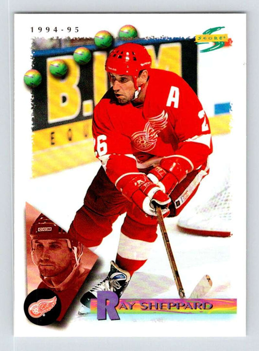 1994-95 Score Hockey #175 Ray Sheppard  Detroit Red Wings  V90840 Image 1