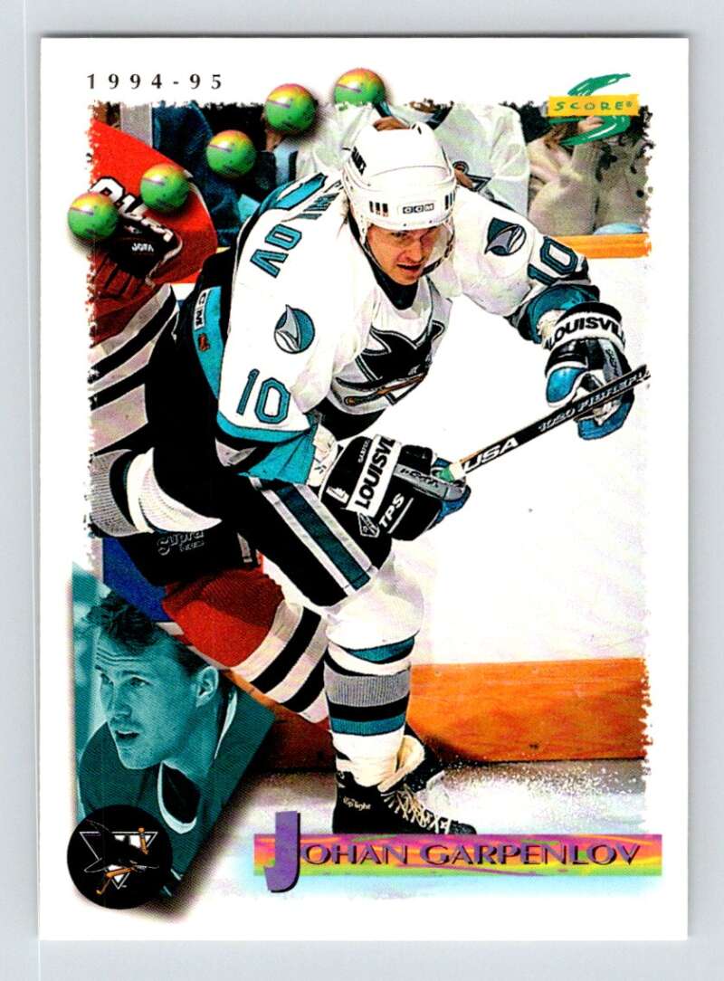 1994-95 Score Hockey #176 Johan Garpenlov San Jose Sharks V90841 Image 1