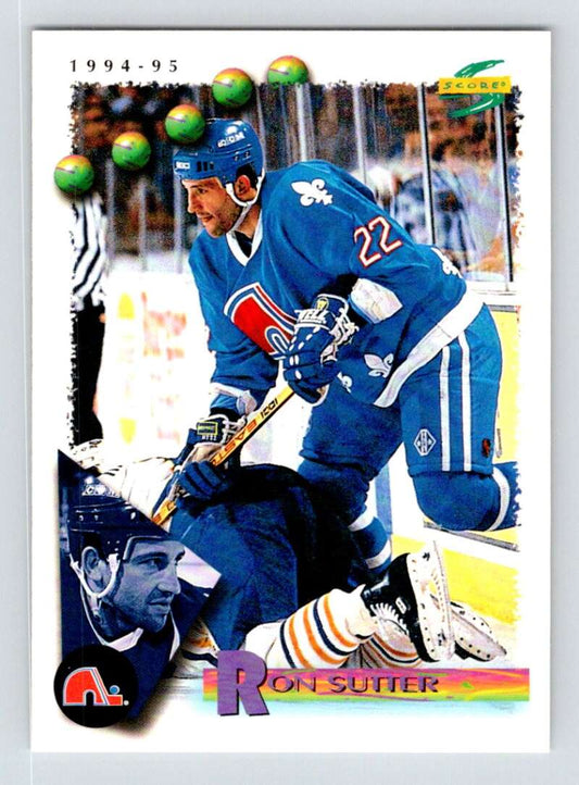1994-95 Score Hockey #177 Ron Sutter  Quebec Nordiques  V90842 Image 1