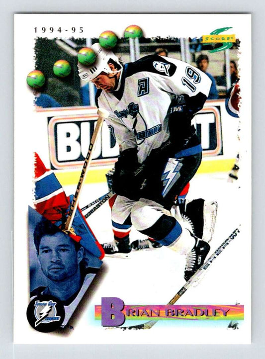 1994-95 Score Hockey #179 Brian Bradley  Tampa Bay Lightning  V90844 Image 1