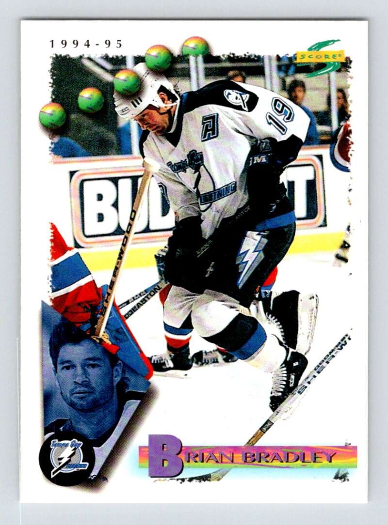 1994-95 Score Hockey #179 Brian Bradley Tampa Bay Lightning V90844 Image 1