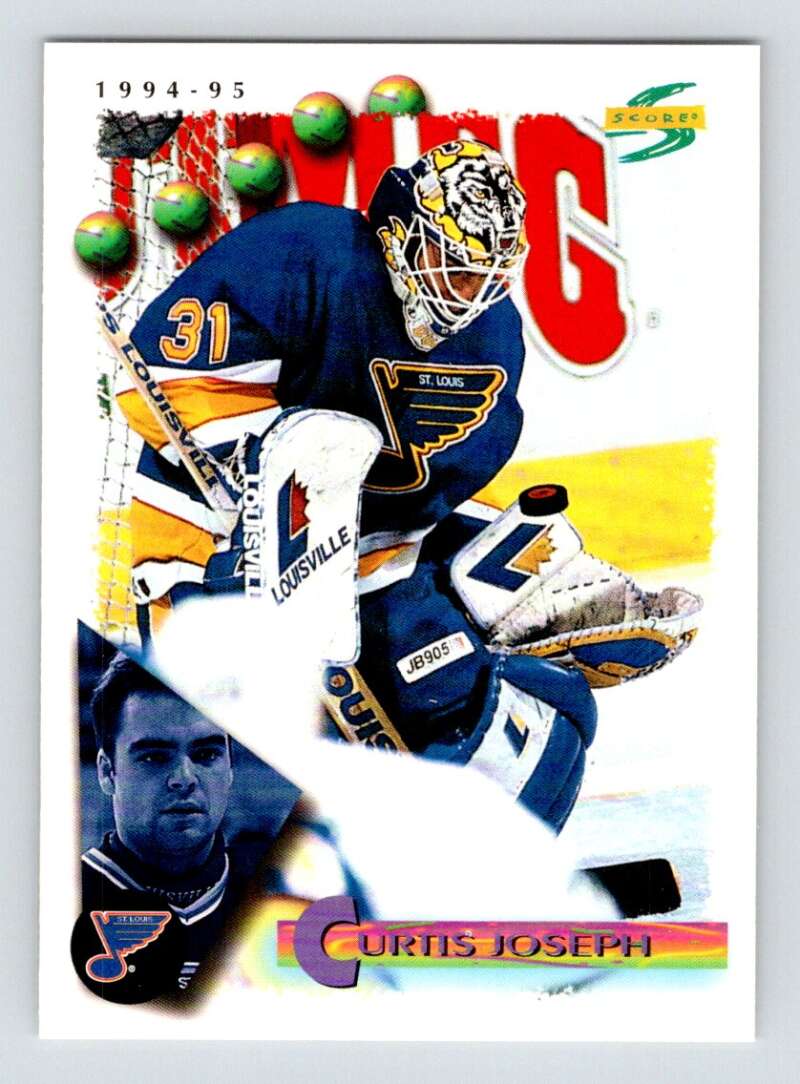 1994-95 Score Hockey #181 Curtis Joseph St. Louis Blues V90846 Image 1