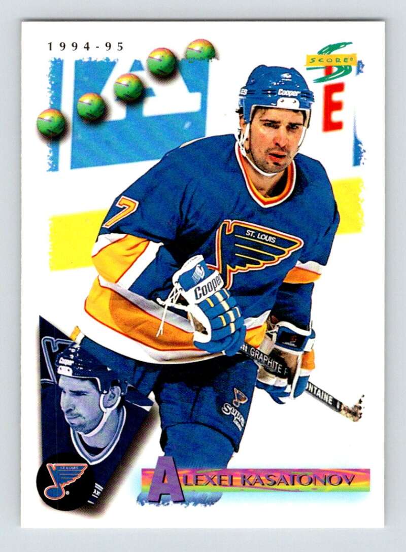 1994-95 Score Hockey #183 Alexei Kasatonov St. Louis Blues V90848 Image 1