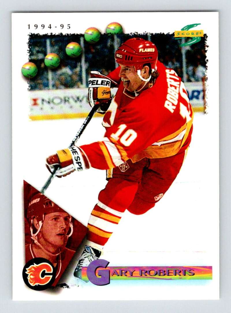 1994-95 Score Hockey #186 Gary Roberts Calgary Flames V90851 Image 1