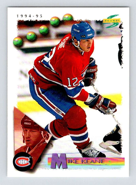 1994-95 Score Hockey #187 Mike Keane  Montreal Canadiens  V90852 Image 1