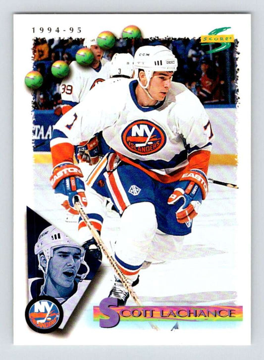 1994-95 Score Hockey #195 Scott Lachance  New York Islanders  V90860 Image 1
