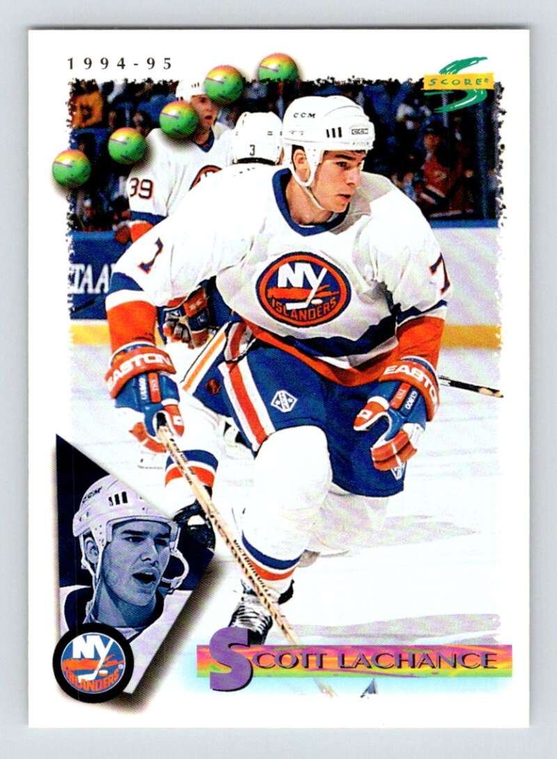 1994-95 Score Hockey #195 Scott Lachance New York Islanders V90860 Image 1