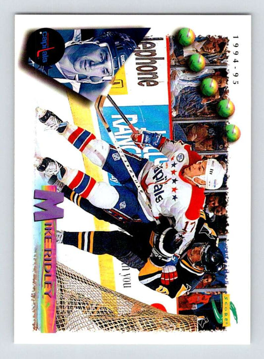 1994-95 Score Hockey #199 Mike Ridley  Washington Capitals  V90864 Image 1