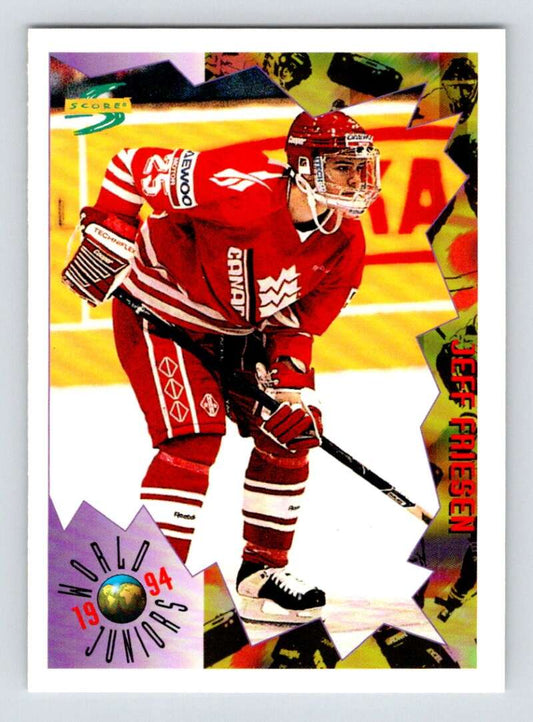 1994-95 Score Hockey #203 Jeff Friesen  San Jose Sharks  V90868 Image 1
