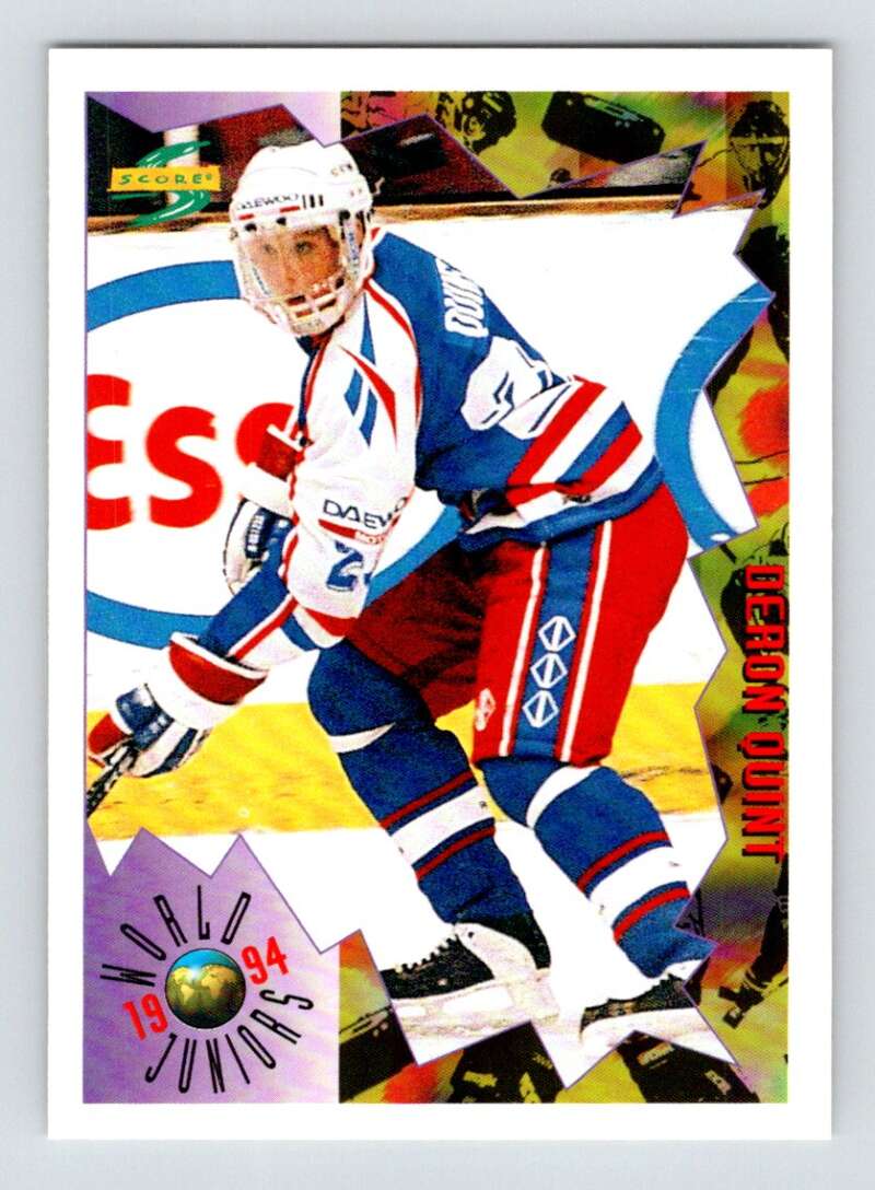1994-95 Score Hockey #208 Deron Quint V90873 Image 1