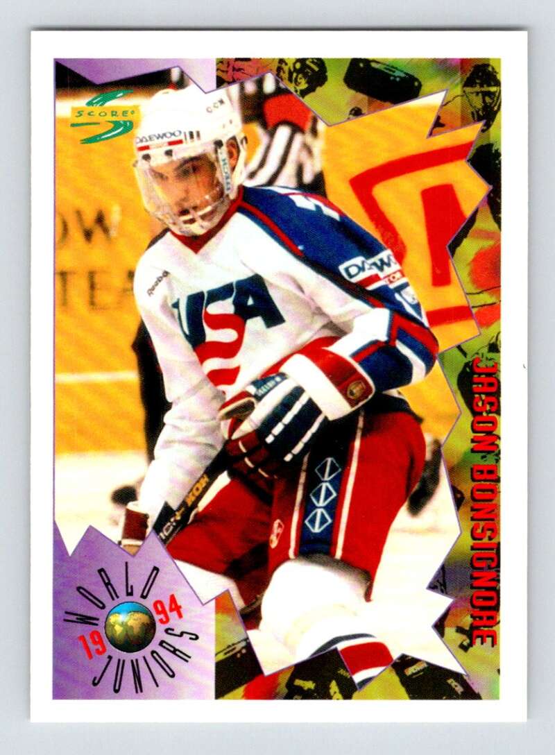1994-95 Score Hockey #209 Jason Bonsignore V90874 Image 1
