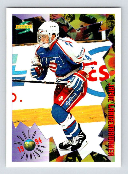 1994-95 Score Hockey #211 Jamie Langenbrunner   V90876 Image 1