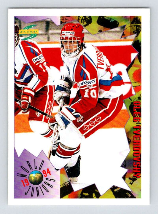 1994-95 Score Hockey #214 Oleg Tverdovsky  Anaheim Ducks  V90879 Image 1
