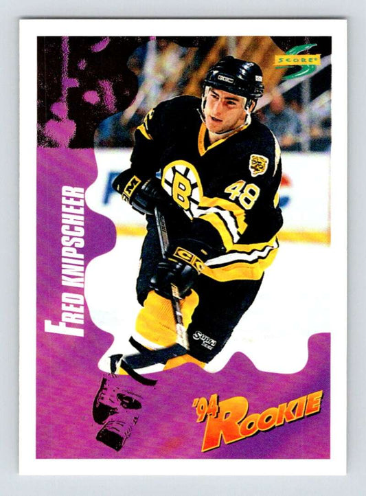 1994-95 Score Hockey #220 Fred Knipscheer  Boston Bruins  V90885 Image 1