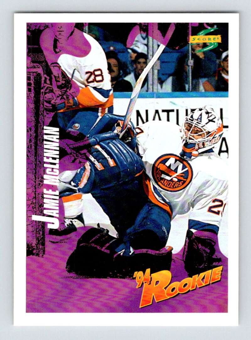 1994-95 Score Hockey #224 Jamie McLennan New York Islanders V90889 Image 1