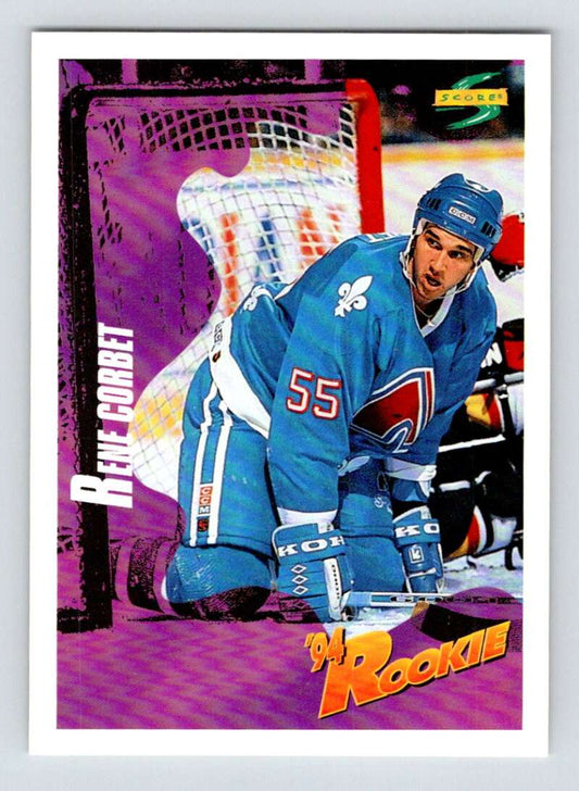 1994-95 Score Hockey #236 Rene Corbet  Quebec Nordiques  V90902 Image 1