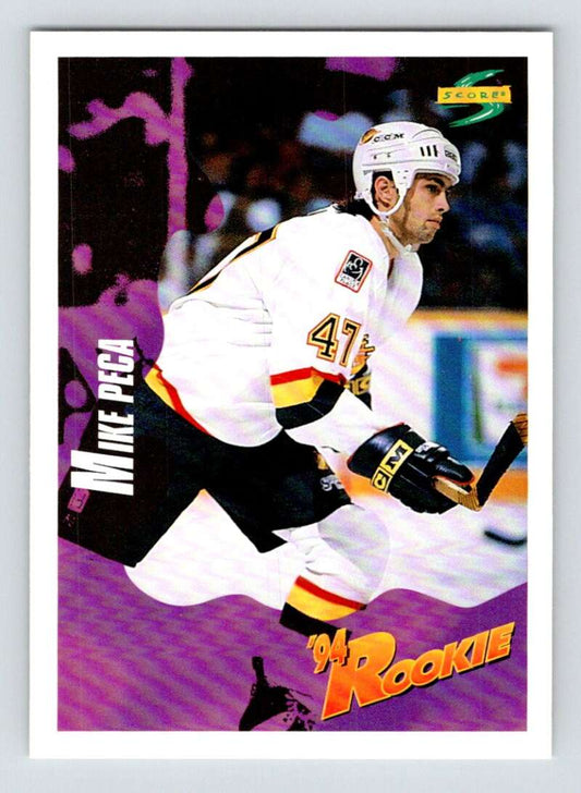 1994-95 Score Hockey #237 Mike Peca  Vancouver Canucks  V90903 Image 1