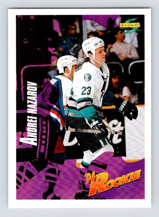 1994-95 Score Hockey #239 Andrei Nazarov  San Jose Sharks  V90895 Image 1
