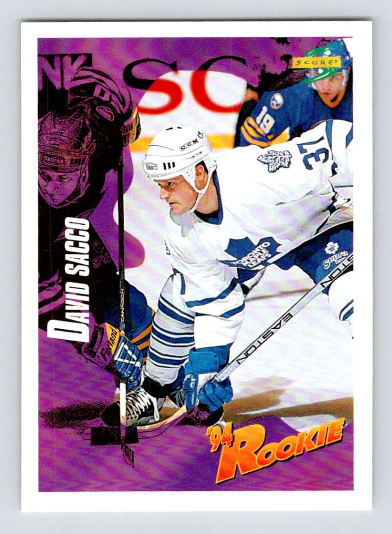 1994-95 Score Hockey #240 David Sacco Toronto Maple Leafs V90906 Image 1