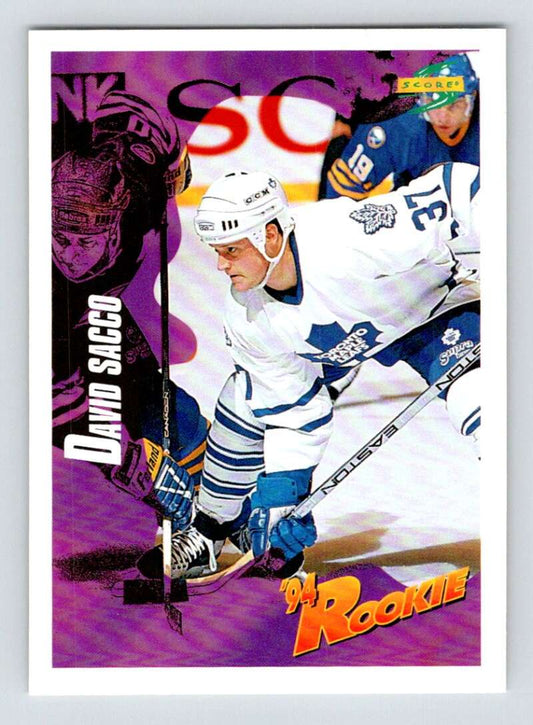 1994-95 Score Hockey #240 David Sacco  Toronto Maple Leafs  V90906 Image 1