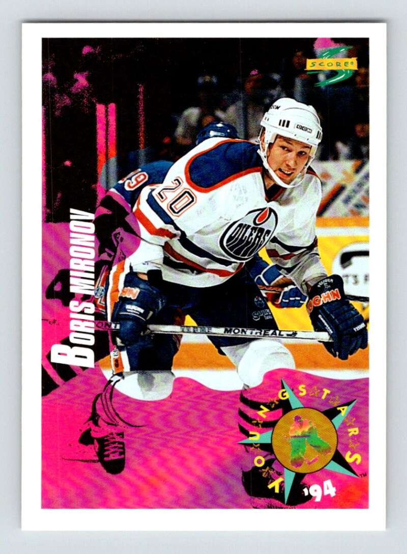 1994-95 Score Hockey #255 Boris Mironov Edmonton Oilers V90921 Image 1