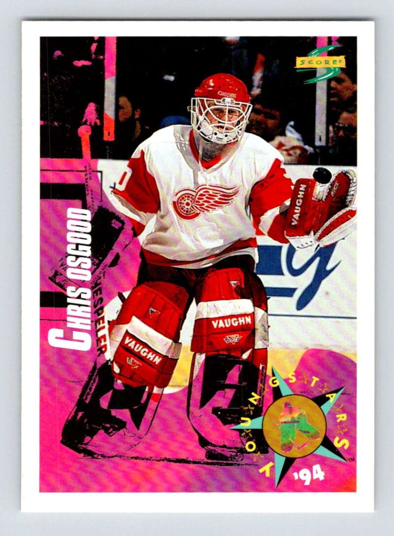 1994-95 Score Hockey #256 Chris Osgood Detroit Red Wings V90922 Image 1