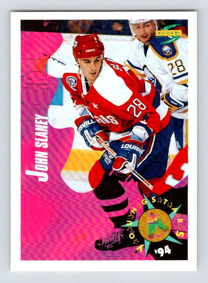 1994-95 Score Hockey #262 John Slaney Washington Capitals V90928 Image 1