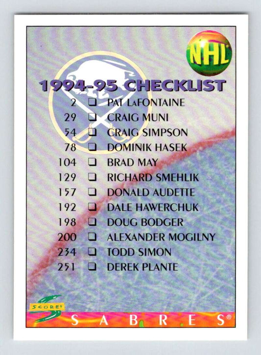 1994-95 Score Hockey #264 Calgary Flames   V90930 Image 1