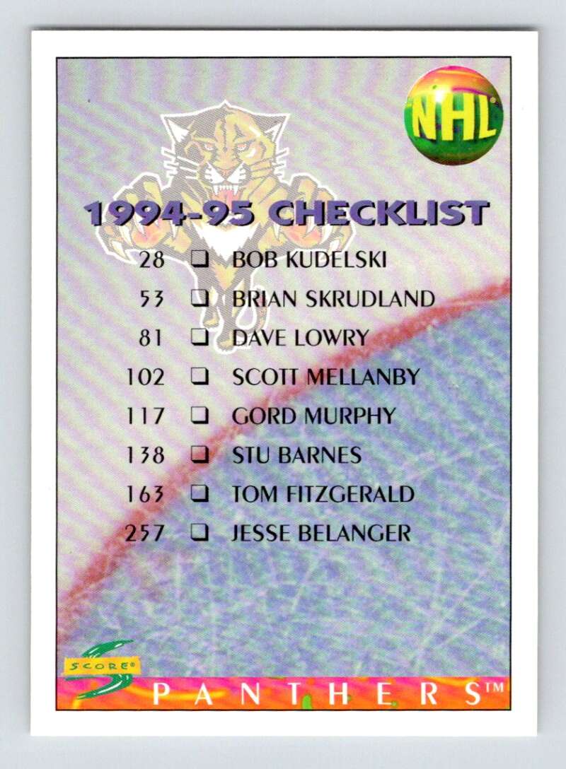 1994-95 Score Hockey #267 Hartford Whalers V90933 Image 1