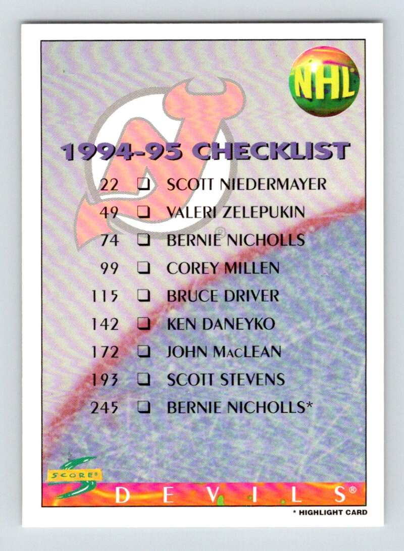 1994-95 Score Hockey #269 New York Islanders V90935 Image 1
