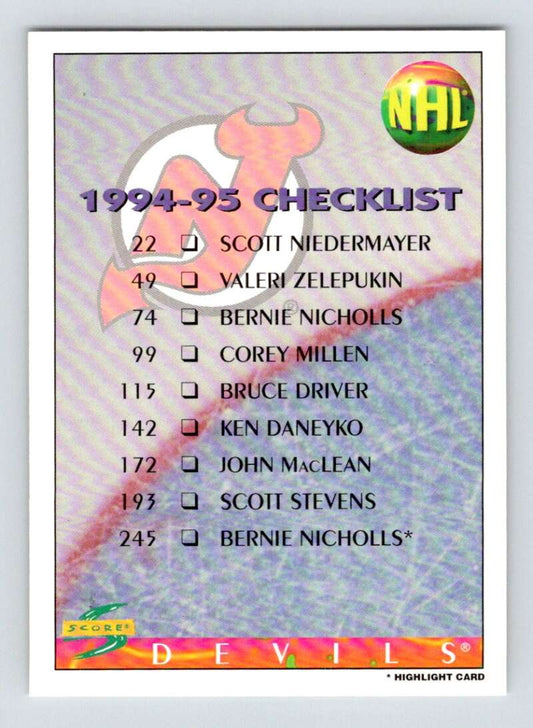 1994-95 Score Hockey #269 New York Islanders   V90935 Image 1
