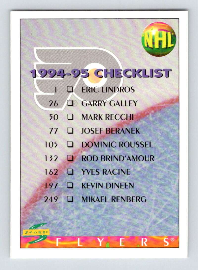 1994-95 Score Hockey #271 Pittsburgh Penguins V90937 Image 1