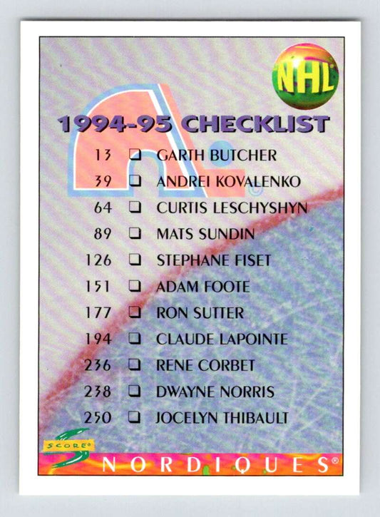 1994-95 Score Hockey #272 St.Louis Blues   V90938 Image 1