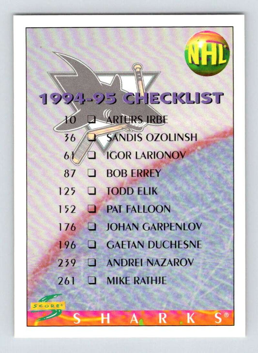 1994-95 Score Hockey #273 Tampa Bay Lightning   V90939 Image 1
