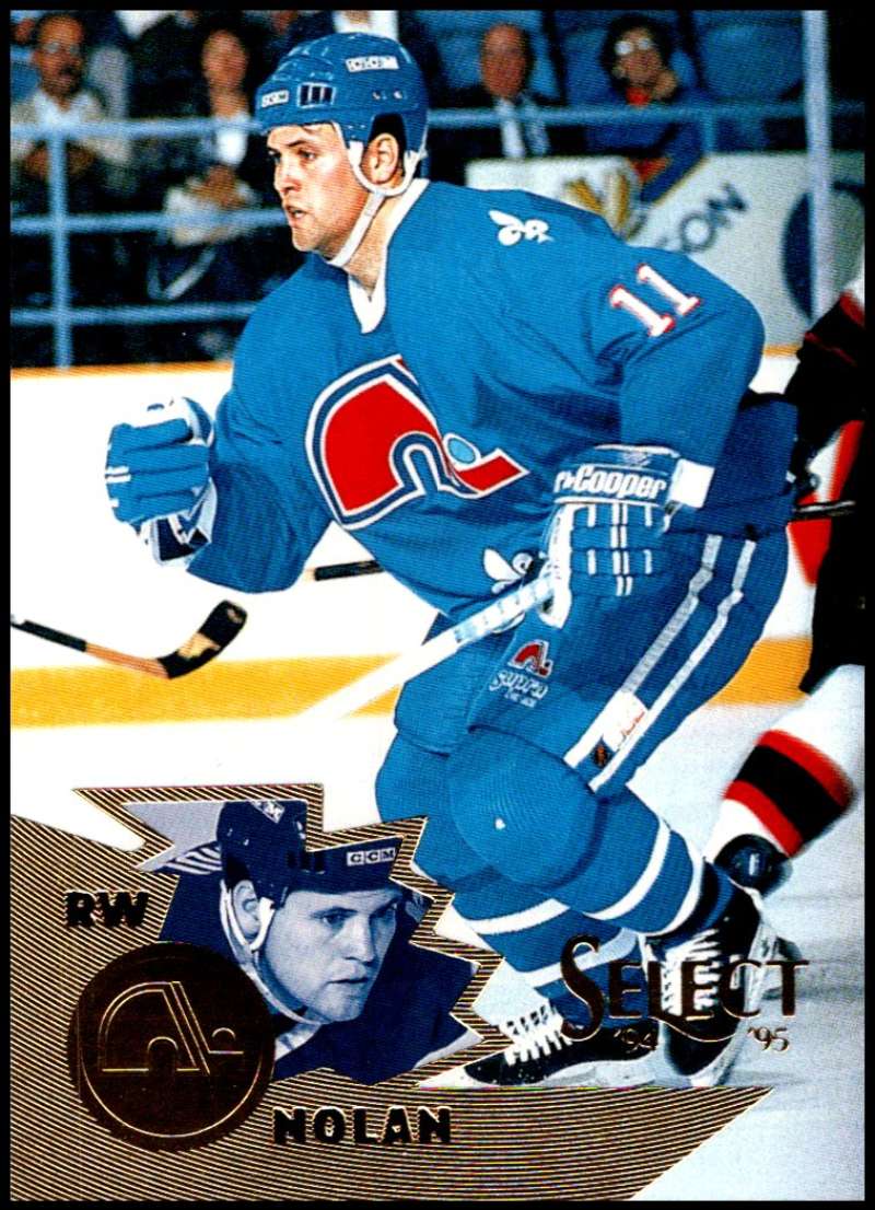 1994-95 Select Hockey #4 Owen Nolan Quebec Nordiques V89859 Image 1