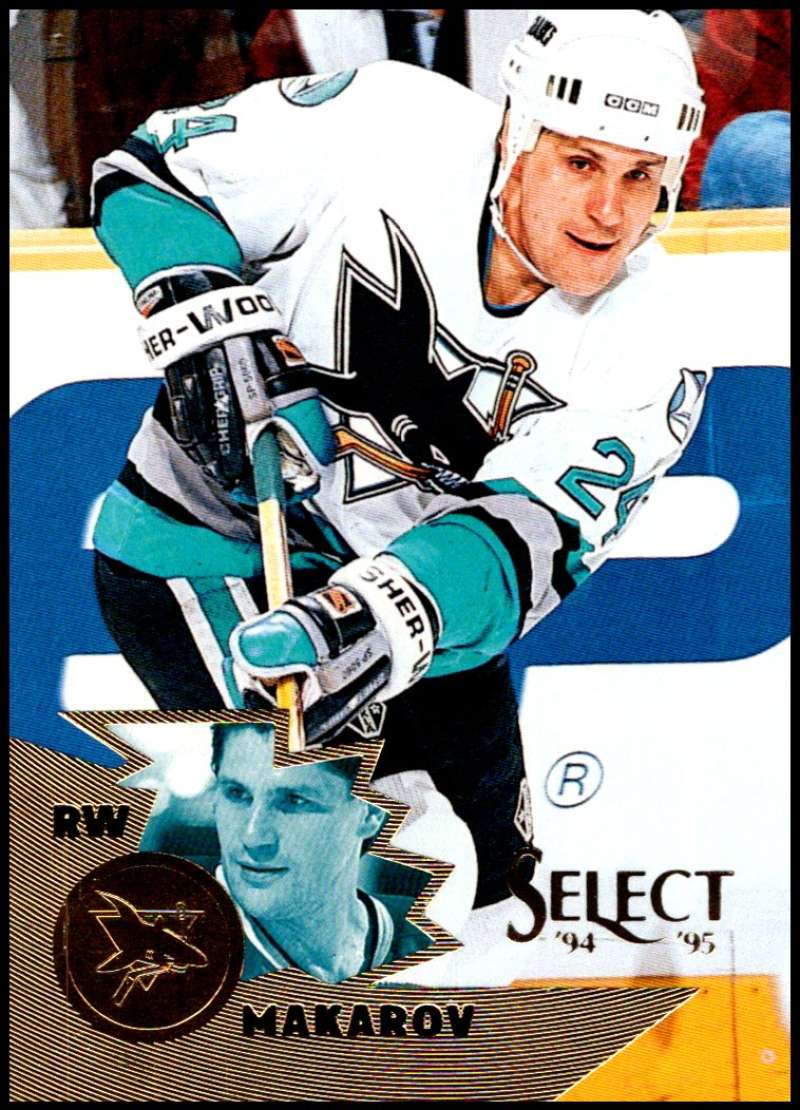 1994-95 Select Hockey #8 Sergei Makarov San Jose Sharks V89863 Image 1