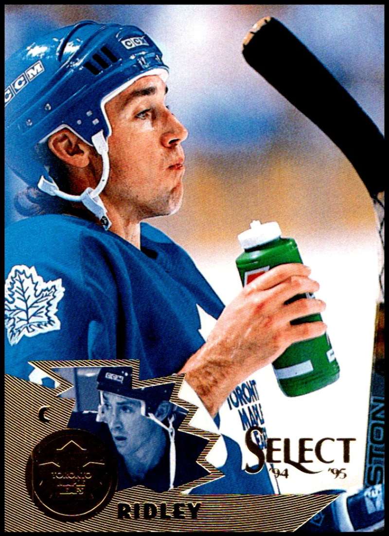 1994-95 Select Hockey #19 Mike Ridley Toronto Maple Leafs V89874 Image 1