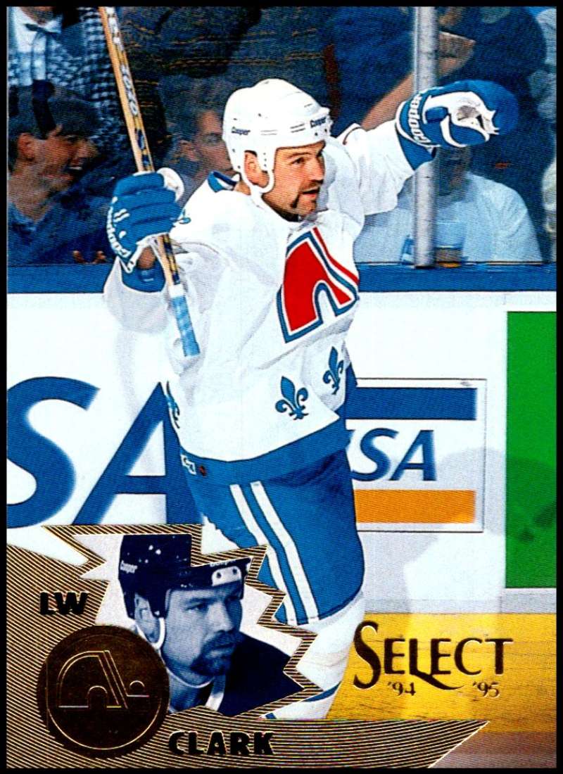 1994-95 Select Hockey #20 Wendel Clark Quebec Nordiques V89875 Image 1