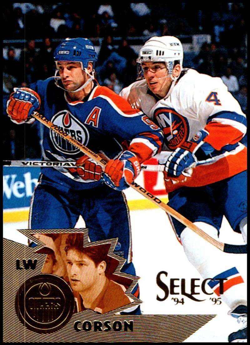 1994-95 Select Hockey #47 Shayne Corson Edmonton Oilers V89901 Image 1