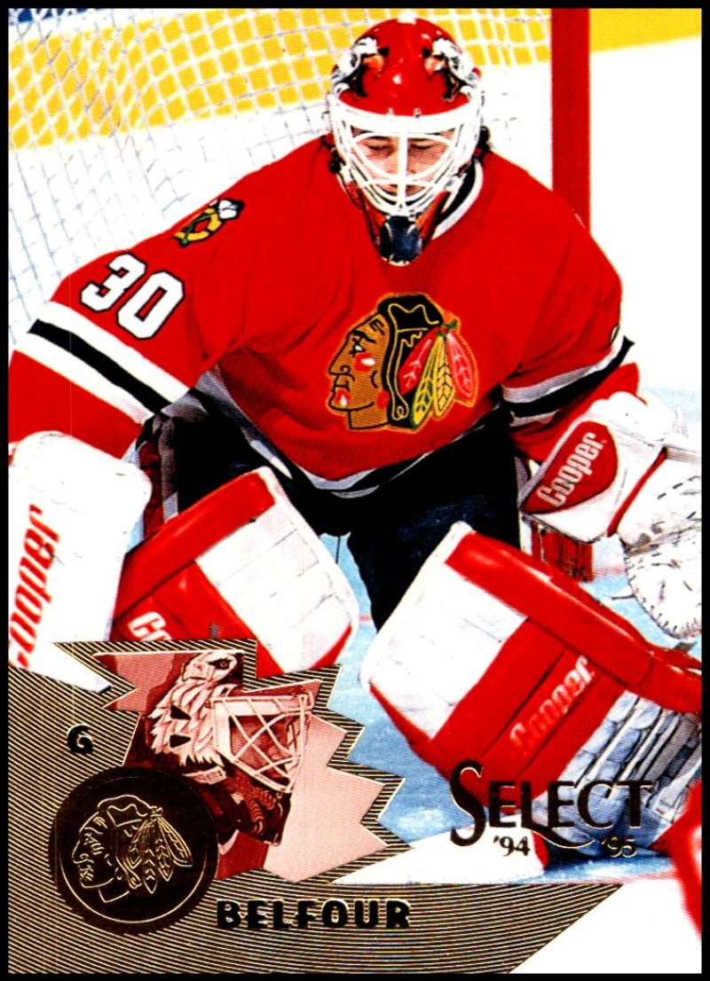 1994-95 Select Hockey #53 Ed Belfour Chicago Blackhawks V89907 Image 1
