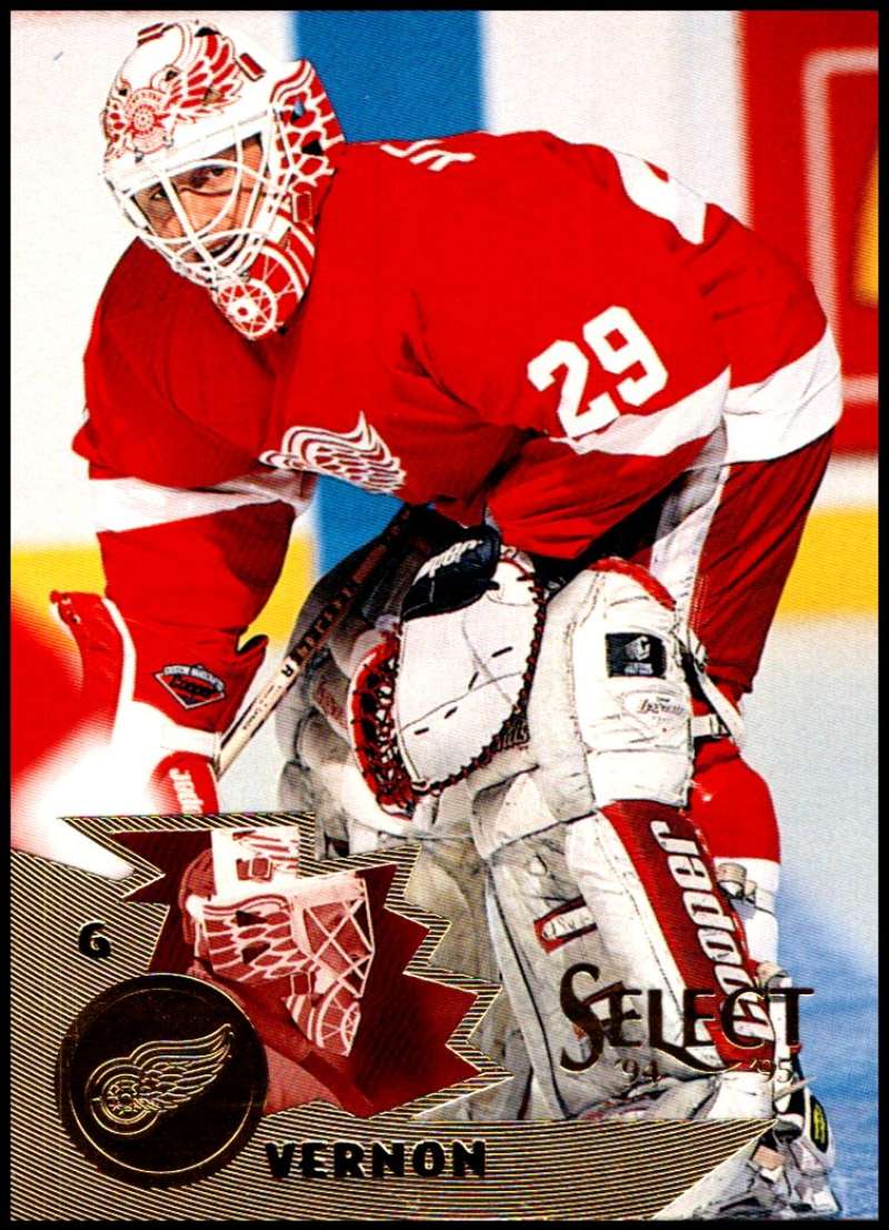 1994-95 Select Hockey #54 Mike Vernon Detroit Red Wings V89908 Image 1
