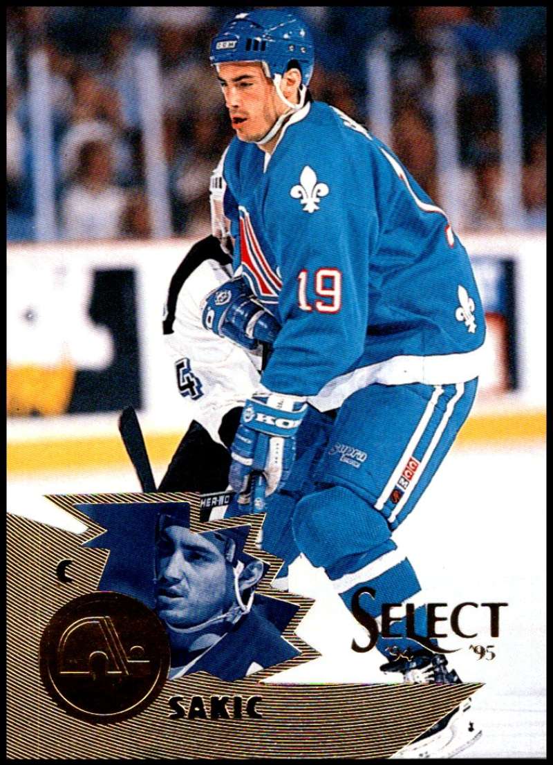1994-95 Select Hockey #62 Joe Sakic Quebec Nordiques V89916 Image 1