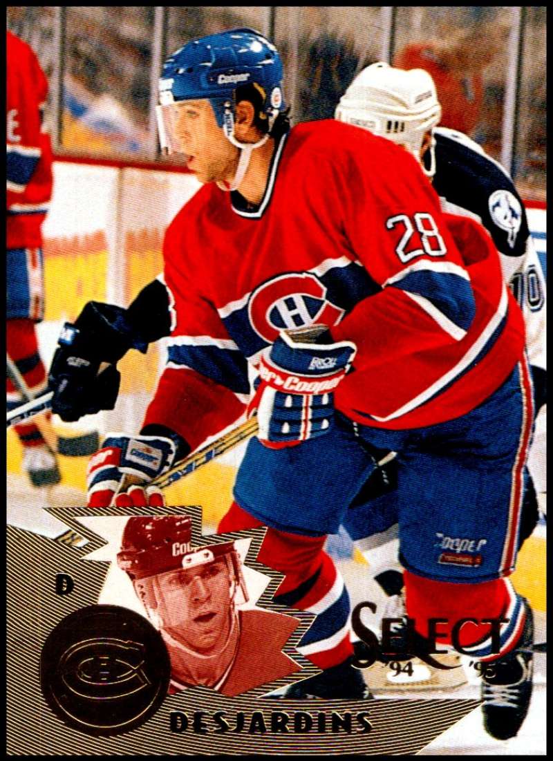 1994-95 Select Hockey #113 Eric Desjardins Montreal Canadiens V89967 Image 1