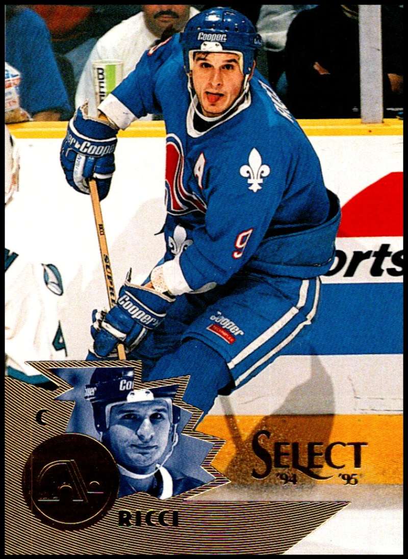 1994-95 Select Hockey #114 Mike Ricci Quebec Nordiques V89968 Image 1