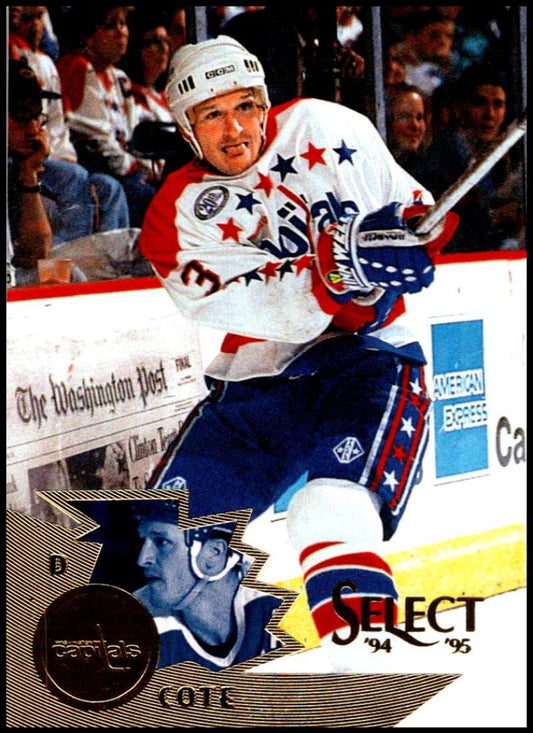 1994-95 Select Hockey #128 Sylvain Cote  Washington Capitals  V89982 Image 1